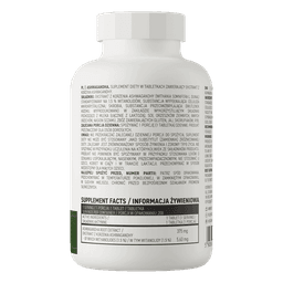 Imagine cu informatiile nutritive ale Așwaganda