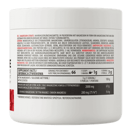 Imagine cu informatiile nutritive ale Magneziu