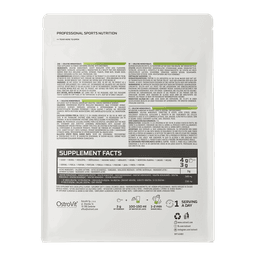 Imagine cu informatiile nutritive ale Creatina